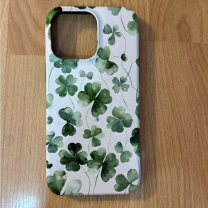 iphone 14 pro max Green Clover Phone Case